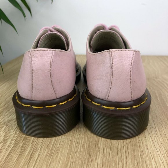 Dr. Martens Low Pastel Pink 1461 Oxford Shoes Size 37 Leather Lace Up Doc Martin - Picture 4 of 7